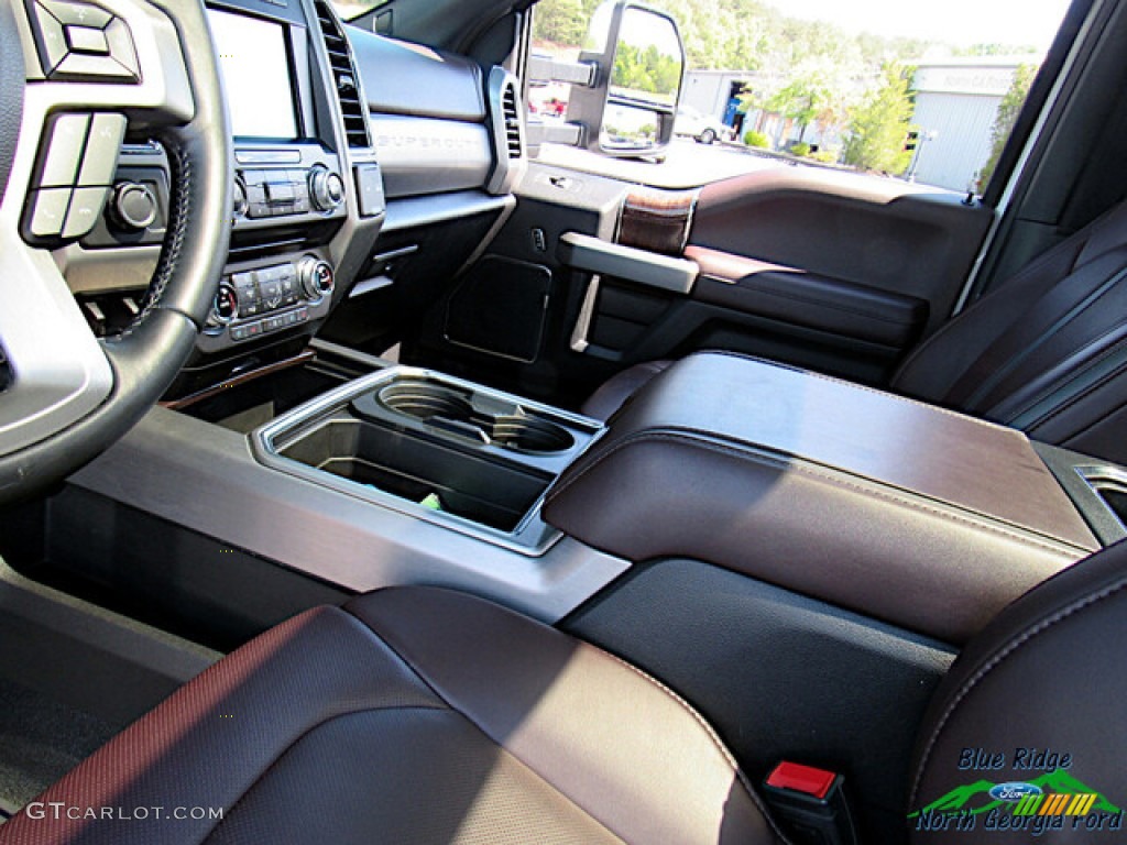 2017 F450 Super Duty Platinum Crew Cab 4x4 - White Platinum / Black/Brunello photo #35