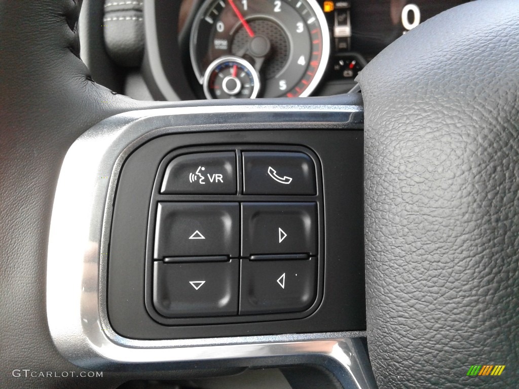 2021 Ram 2500 Laramie Crew Cab 4x4 Black Steering Wheel Photo #142108855