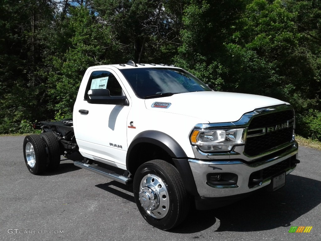 Bright White 2021 Ram 5500 Tradesman Regular Cab 4x4 Chassis Exterior Photo #142109215