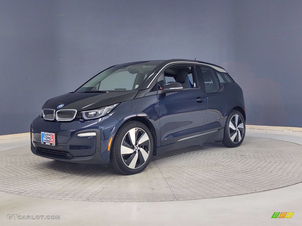 2018 i3 with Range Extender - Imperial Blue Metallic / Mega Carum Spice Grey photo #3