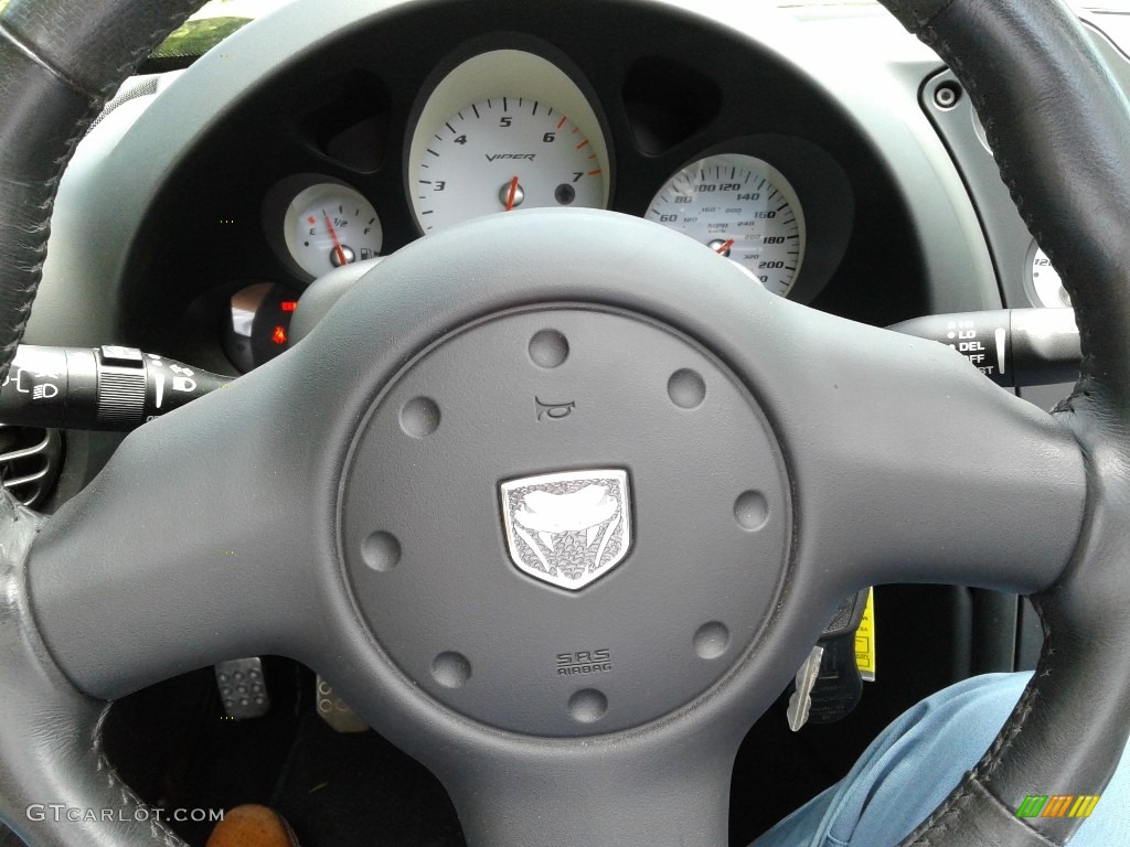 2006 Dodge Viper SRT-10 Black/Black Steering Wheel Photo #142109956