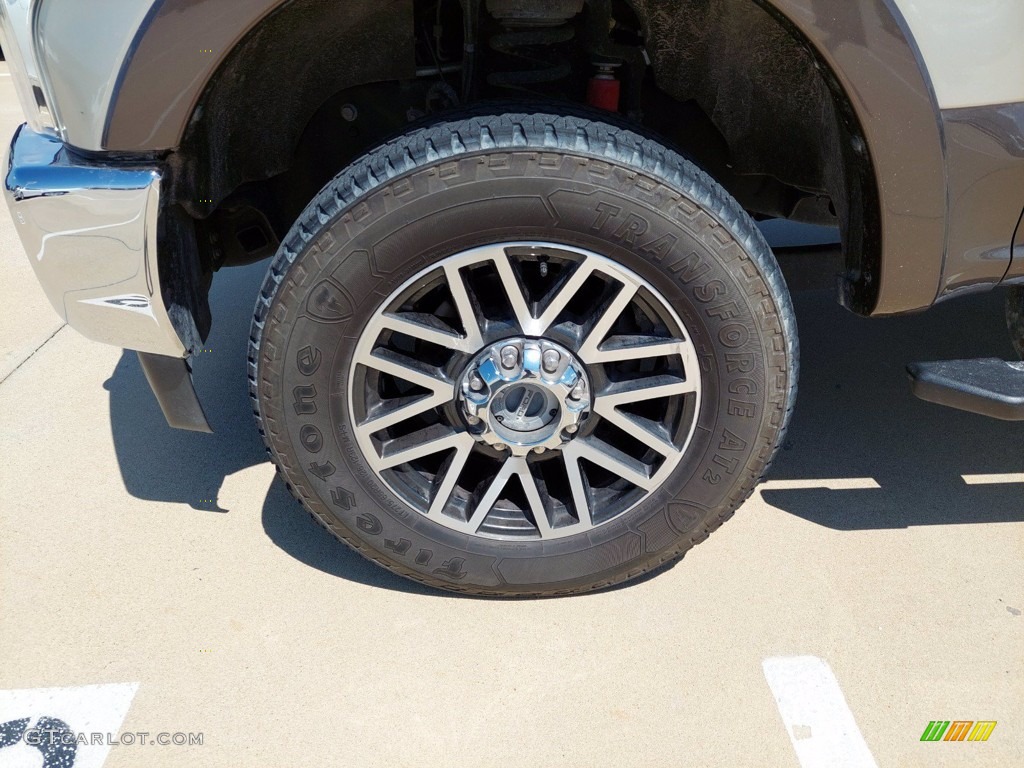 2017 F250 Super Duty Lariat Crew Cab 4x4 - White Gold / Camel photo #7