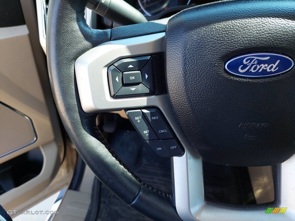 2017 F250 Super Duty Lariat Crew Cab 4x4 - White Gold / Camel photo #13