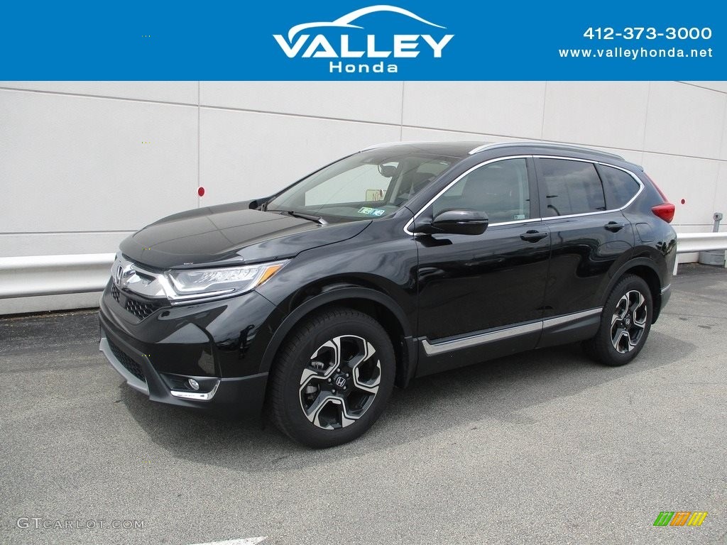 2019 CR-V Touring AWD - Crystal Black Pearl / Black photo #1