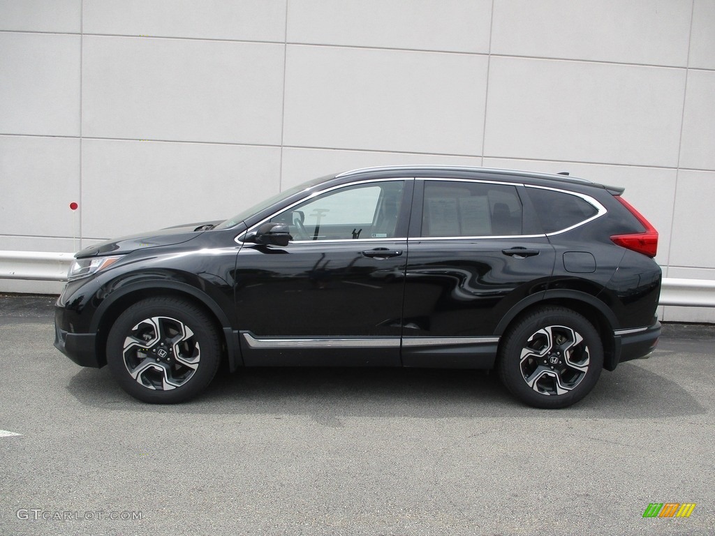 2019 CR-V Touring AWD - Crystal Black Pearl / Black photo #2