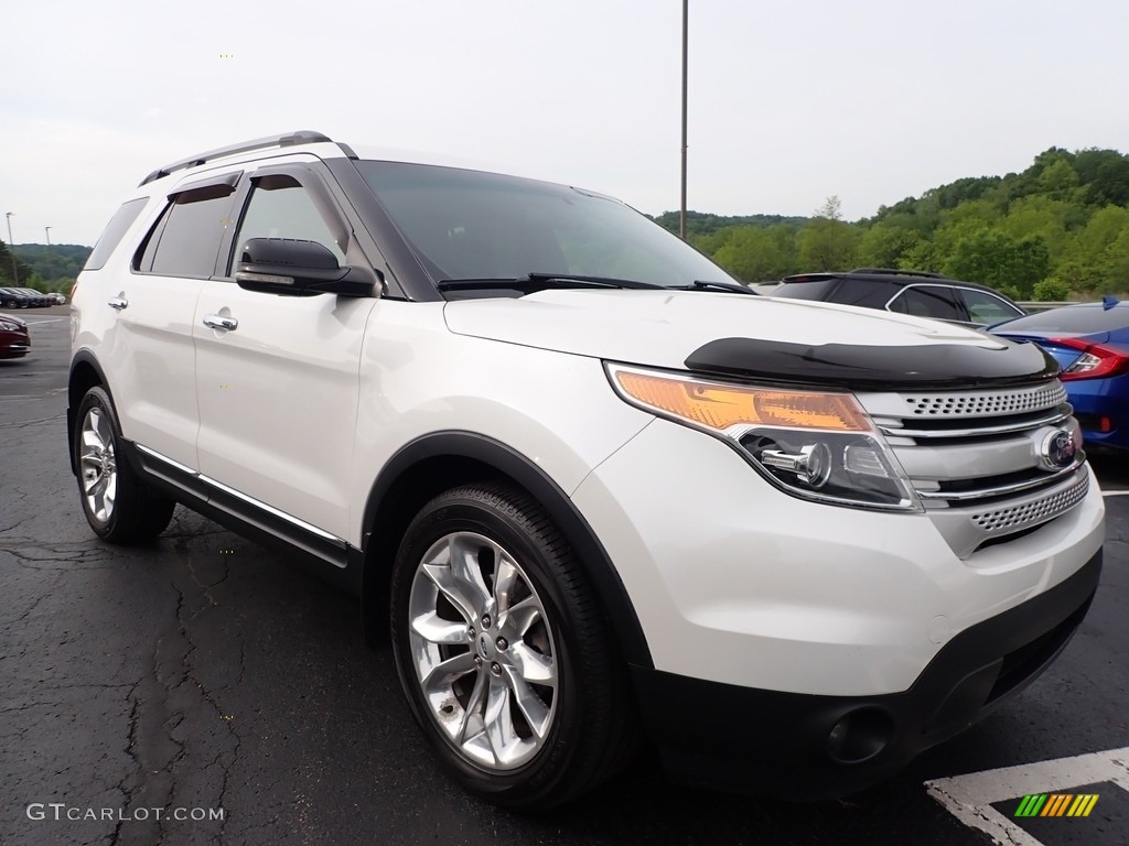 2012 Explorer XLT 4WD - White Platinum Tri-Coat / Charcoal Black photo #4