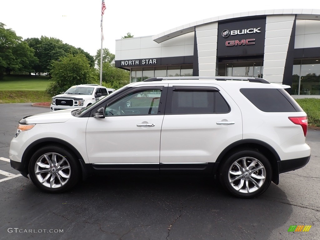 2012 Explorer XLT 4WD - White Platinum Tri-Coat / Charcoal Black photo #12