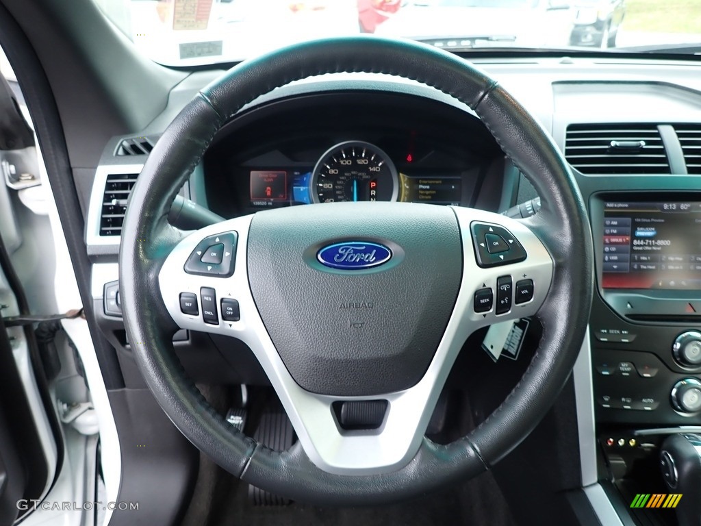 2012 Explorer XLT 4WD - White Platinum Tri-Coat / Charcoal Black photo #21