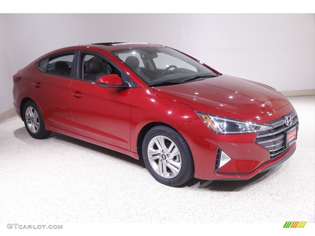 2019 Elantra Value Edition - Scarlet Red / Gray photo #1