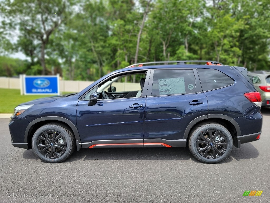 Dark Blue Pearl 2021 Subaru Forester 2.5i Sport Exterior Photo #142112657