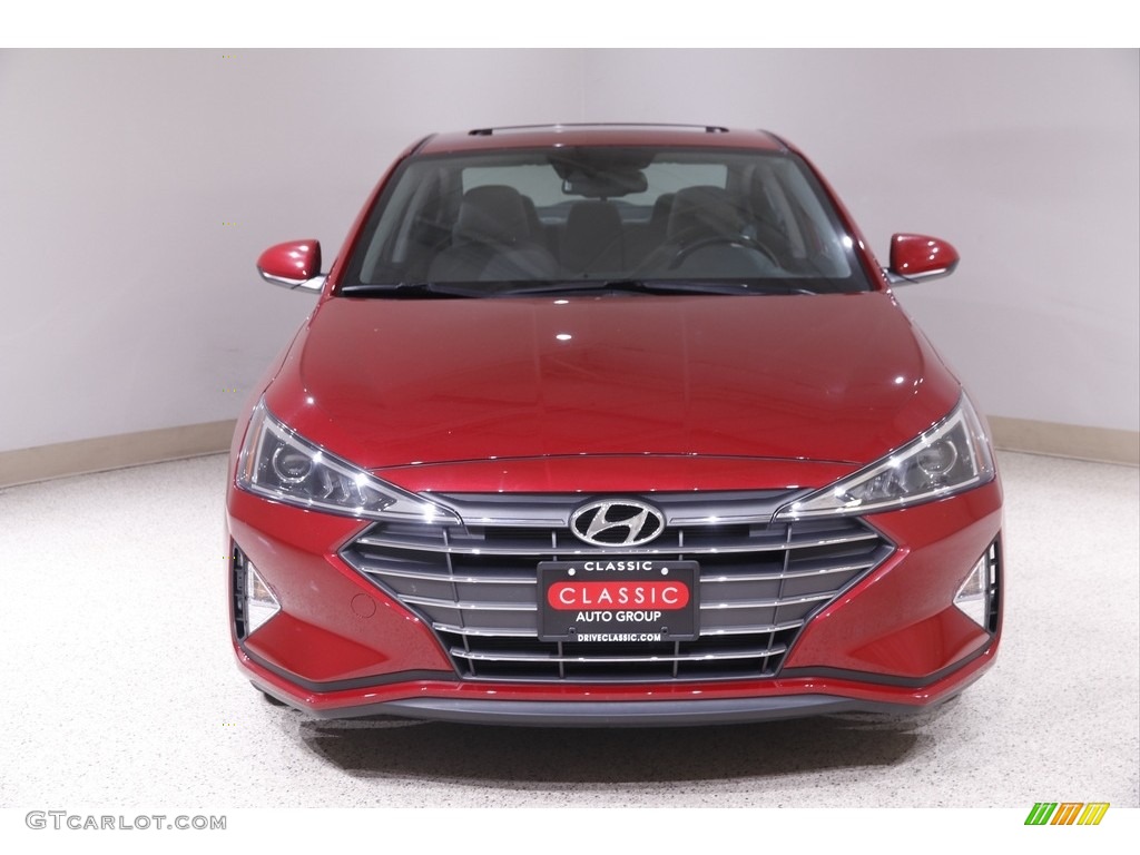 2019 Elantra Value Edition - Scarlet Red / Gray photo #2