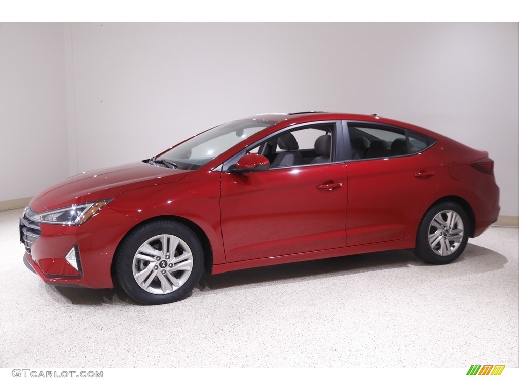 2019 Elantra Value Edition - Scarlet Red / Gray photo #3