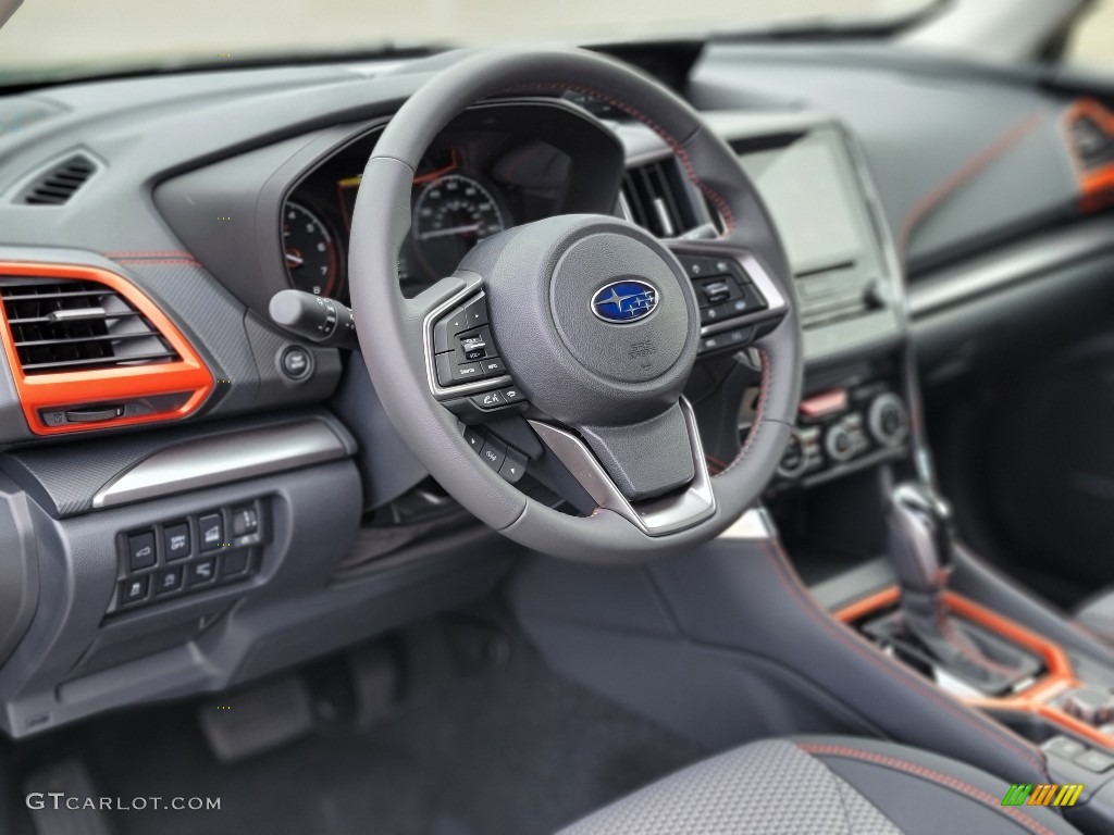 2021 Subaru Forester 2.5i Sport Gray Steering Wheel Photo #142113221