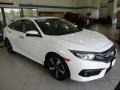 2018 White Orchid Pearl Honda Civic Touring Sedan  photo #3