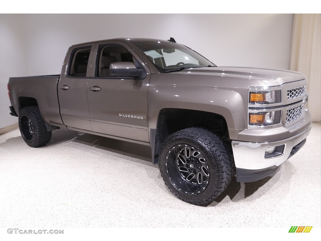 2015 Silverado 1500 LT Double Cab 4x4 - Brownstone Metallic / Jet Black photo #1