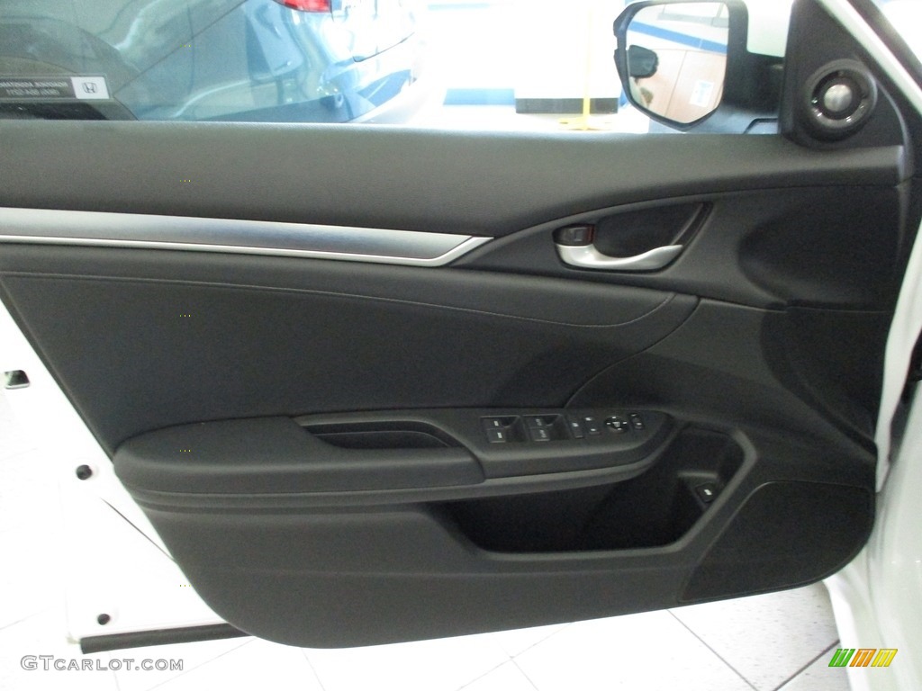 2018 Honda Civic Touring Sedan Black Door Panel Photo #142114191