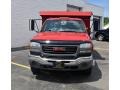 Fire Red - Sierra 3500 Regular Cab Dually Chassis Dump Truck Photo No. 4