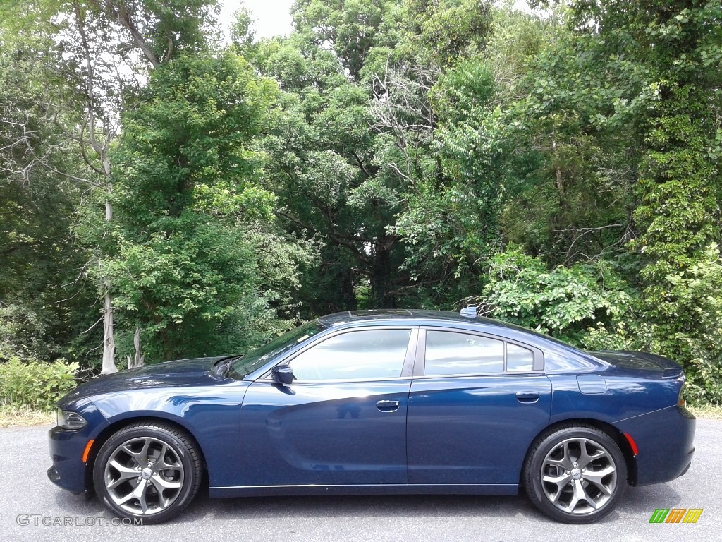 2017 Charger SXT - Contusion Blue / Black photo #1