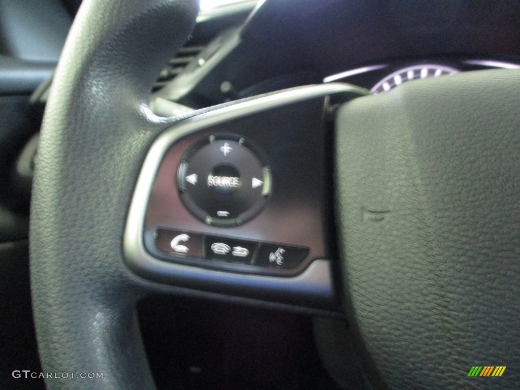 2018 Civic LX Hatchback - Crystal Black Pearl / Black photo #31