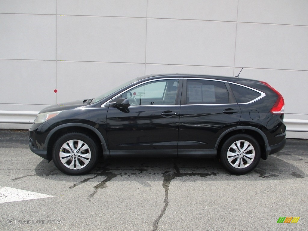 2013 CR-V EX AWD - Crystal Black Pearl / Black photo #2