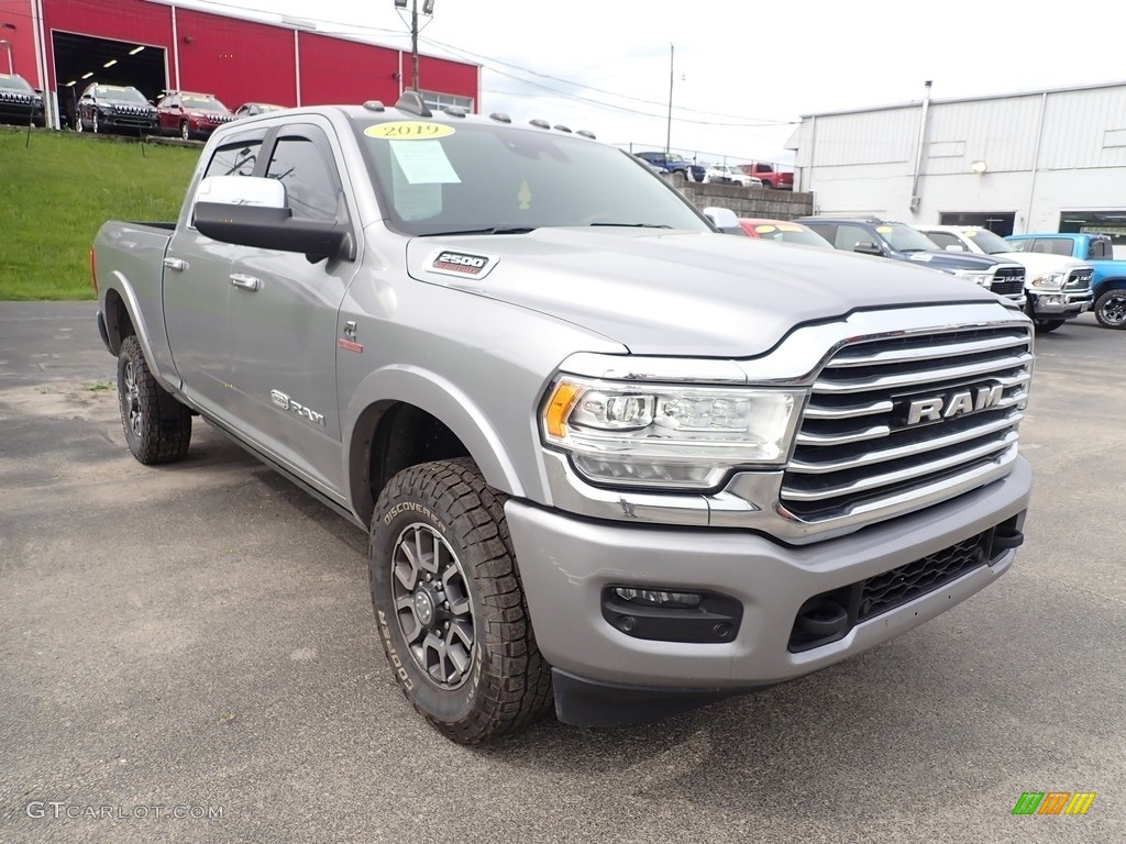 Billet Silver Metallic 2019 Ram 2500 Laramie Longhorn Crew Cab 4x4 Exterior Photo #142117855