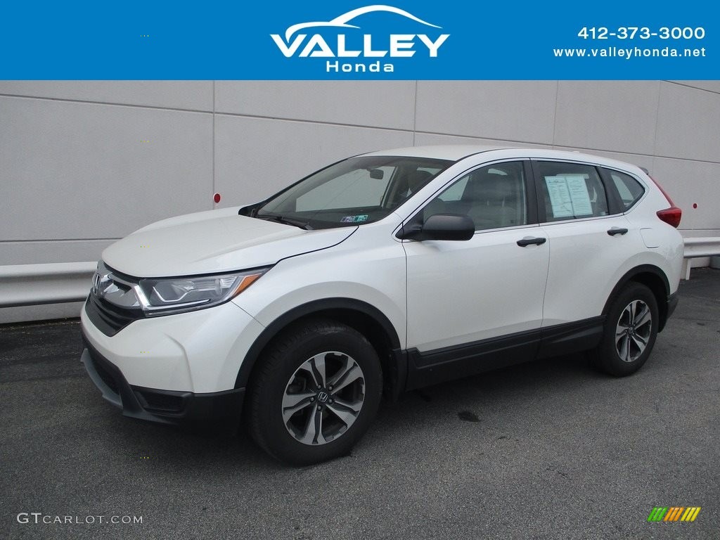 2017 CR-V LX AWD - White Diamond Pearl / Ivory photo #1