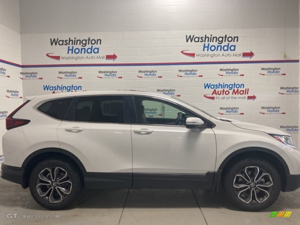 2021 CR-V EX AWD - Platinum White Pearl / Ivory photo #2