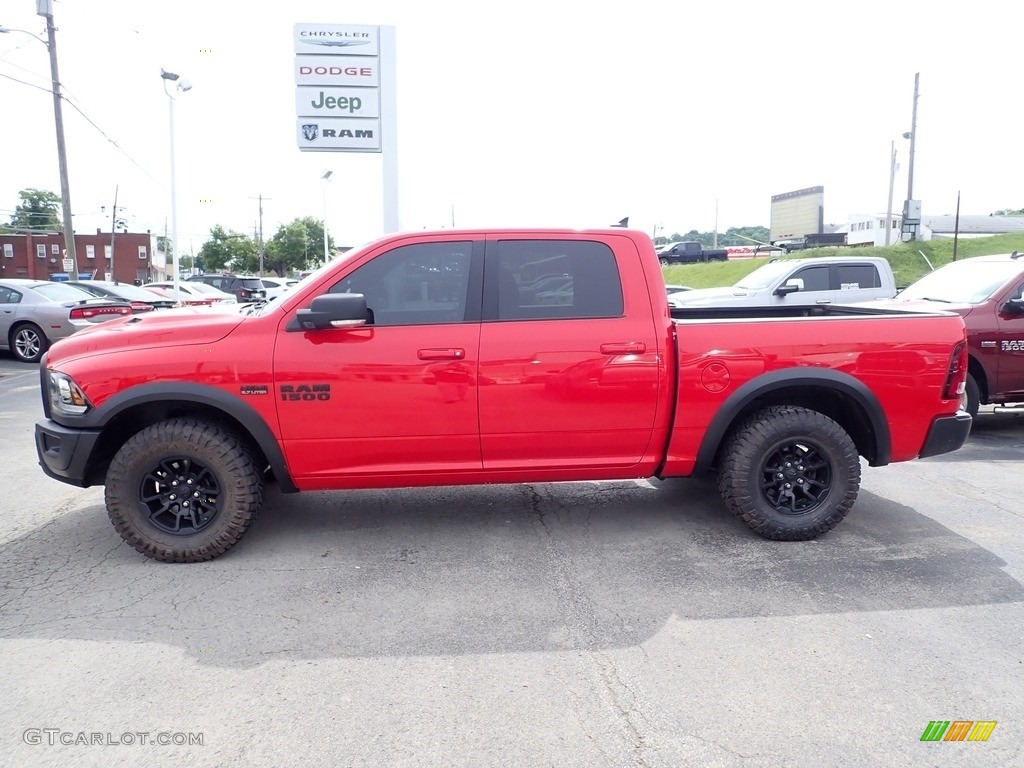 2017 1500 Rebel Crew Cab 4x4 - Flame Red / Black photo #2