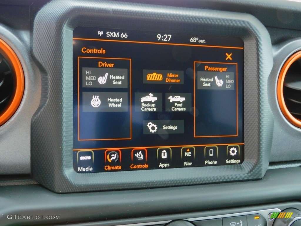 2021 Jeep Gladiator Mojave 4x4 Controls Photo #142120358