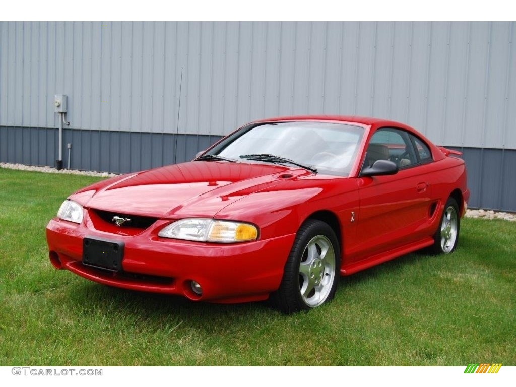 1994 Mustang Cobra Coupe - Rio Red / Saddle photo #1