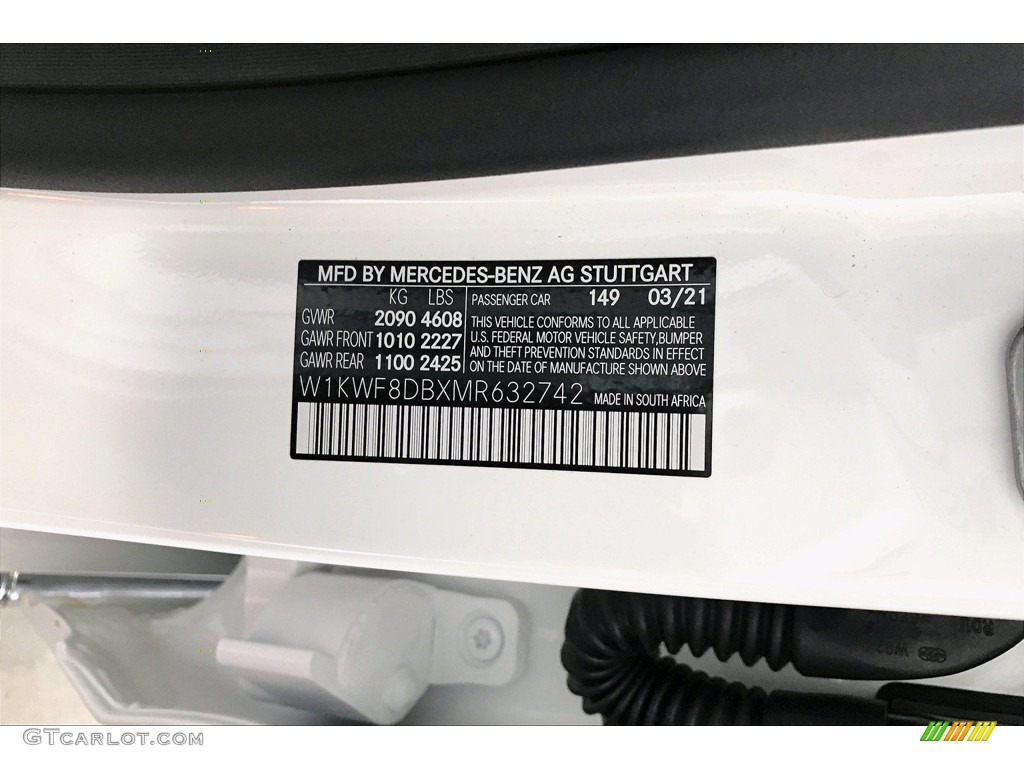 2021 C 300 Sedan - Polar White / Black photo #13