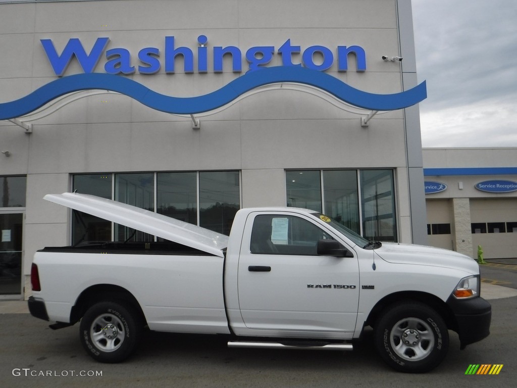 Bright White 2012 Dodge Ram 1500 ST Regular Cab 4x4 Exterior Photo #142122918