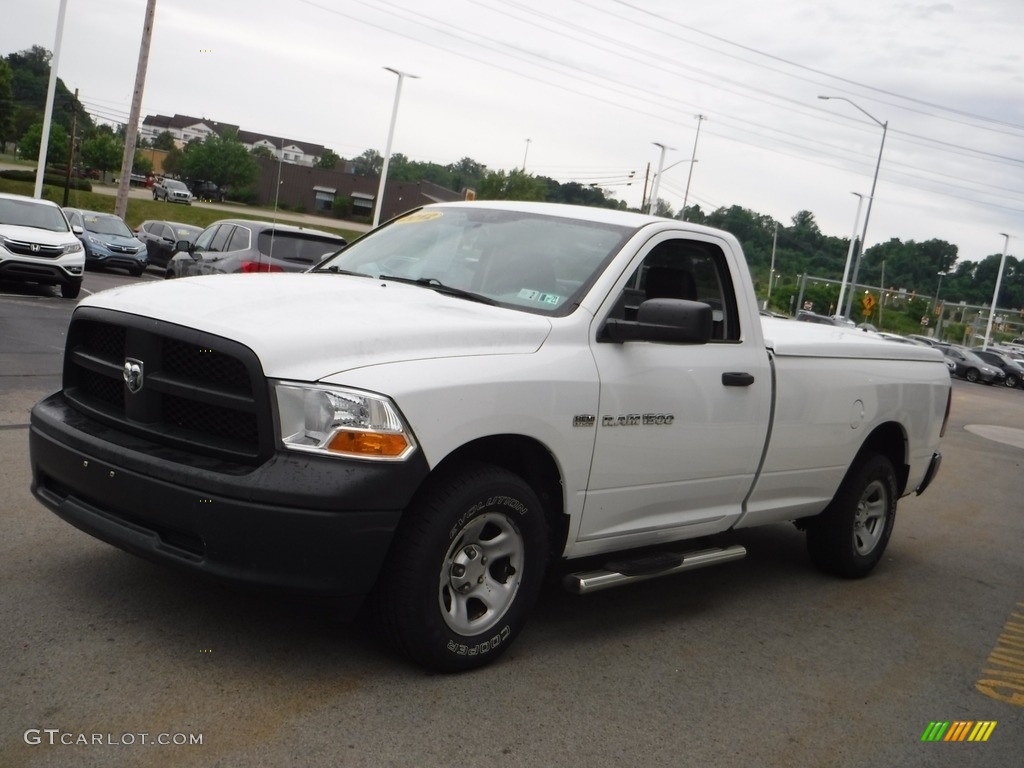 Bright White 2012 Dodge Ram 1500 ST Regular Cab 4x4 Exterior Photo #142123056