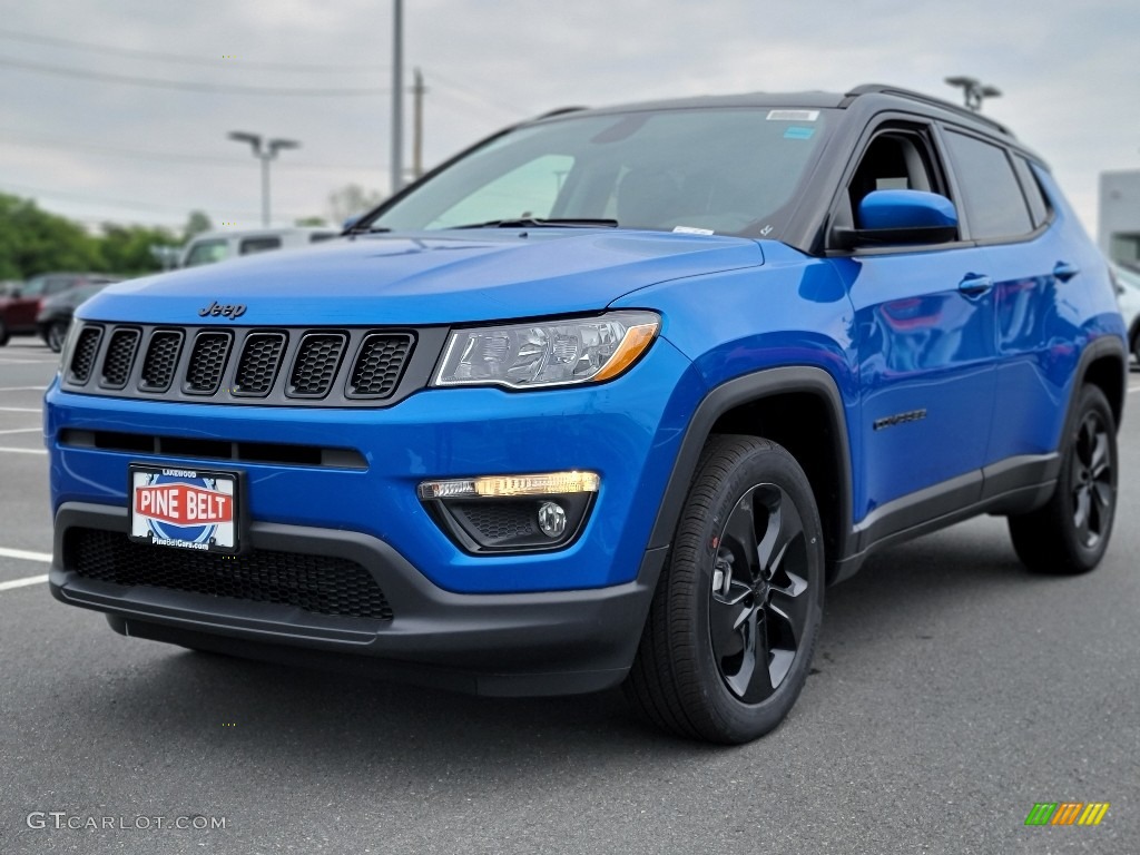 2021 Compass Latitude 4x4 - Laser Blue Pearl / Black photo #1