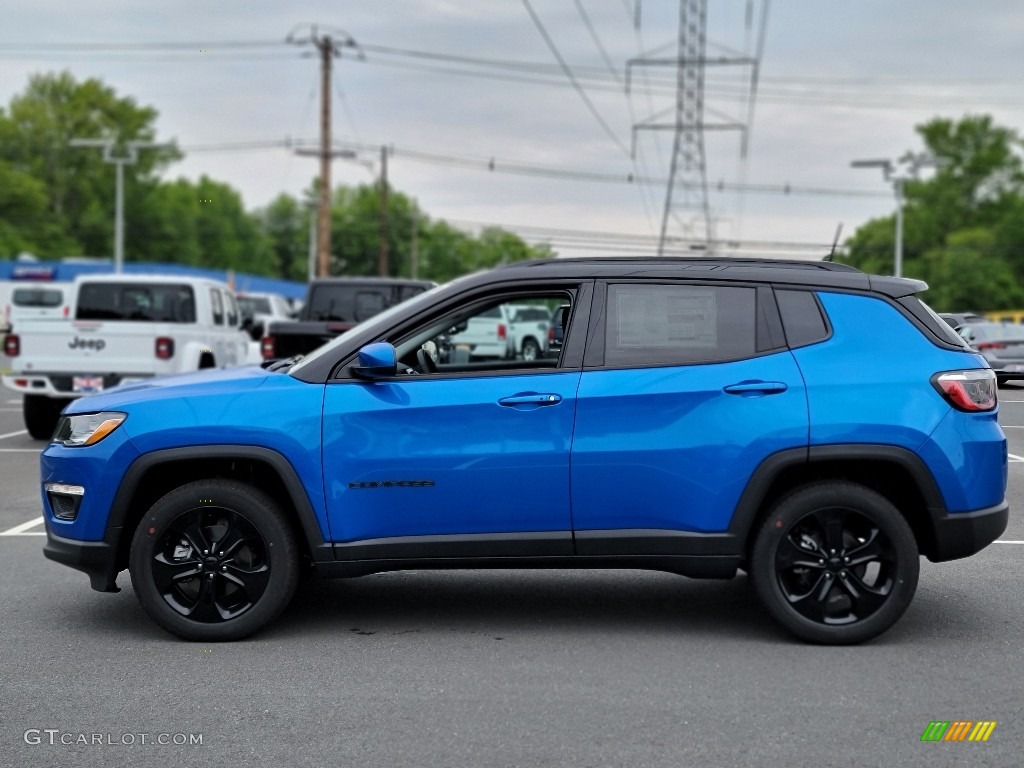 2021 Compass Latitude 4x4 - Laser Blue Pearl / Black photo #3