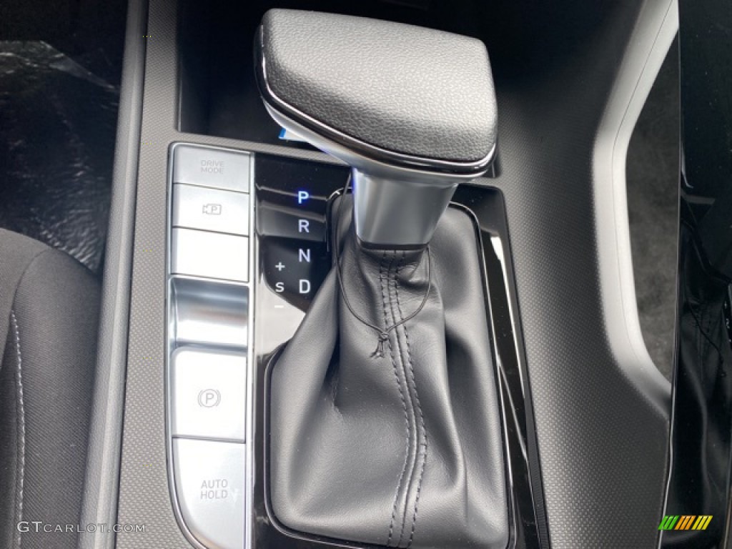 2021 Elantra Blue Hybrid - Scarlet Red Pearl / Black photo #18