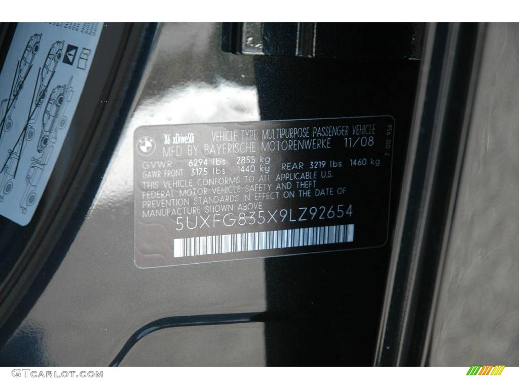 2009 X6 xDrive50i - Black Sapphire Metallic / Sand Beige Perforated Nevada Leather photo #21