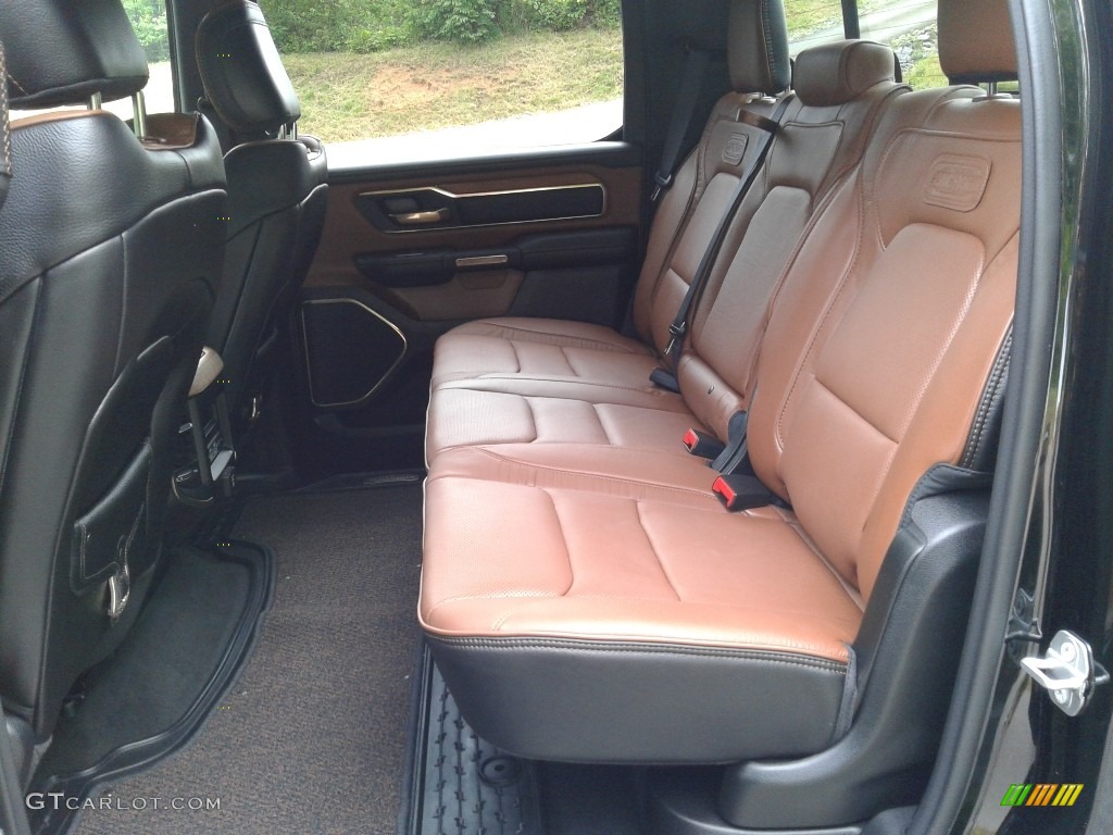 Black/New Saddle Interior 2021 Ram 1500 Long Horn Crew Cab 4x4 Photo #142124160