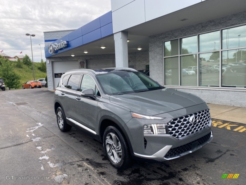 2021 Hampton Gray Hyundai Santa Fe SEL AWD 142122115 Photo 7