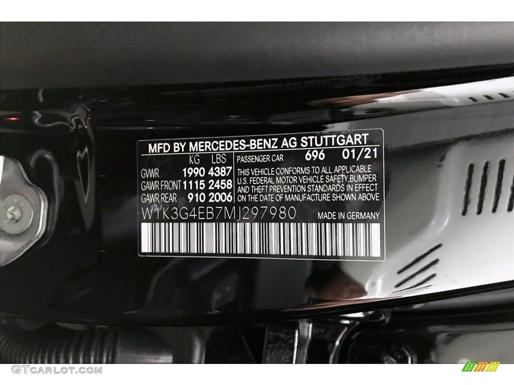 2021 Mercedes-Benz A 220 Sedan Color Code Photos