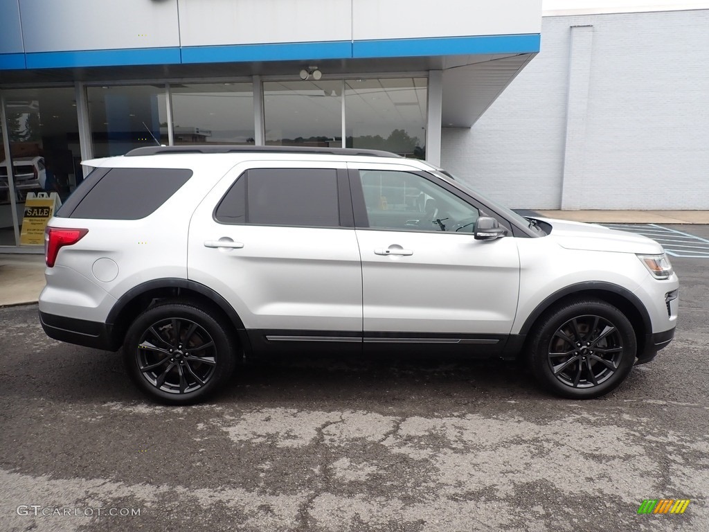 2019 Explorer XLT 4WD - Ingot Silver / Medium Black photo #2