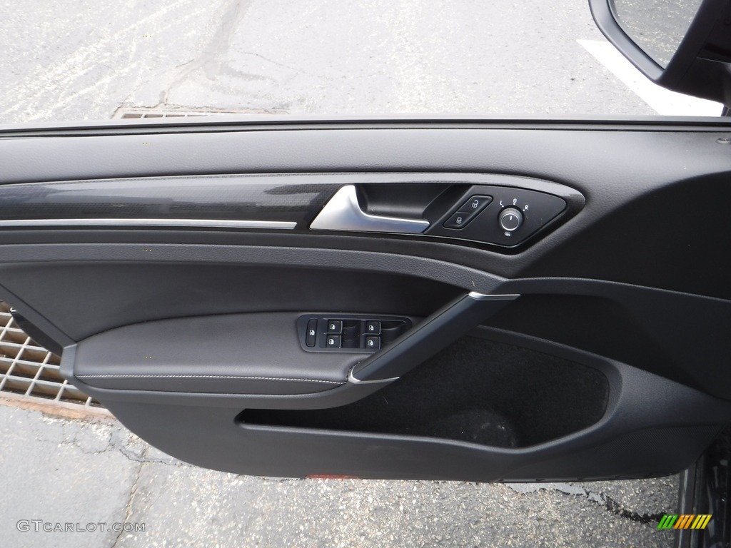 2019 Volkswagen Golf R 4Motion W/DCC. NAV. Titan Black Door Panel Photo #142127634