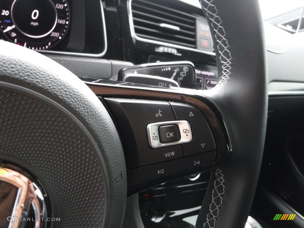 2019 Volkswagen Golf R 4Motion W/DCC. NAV. Titan Black Steering Wheel Photo #142127873