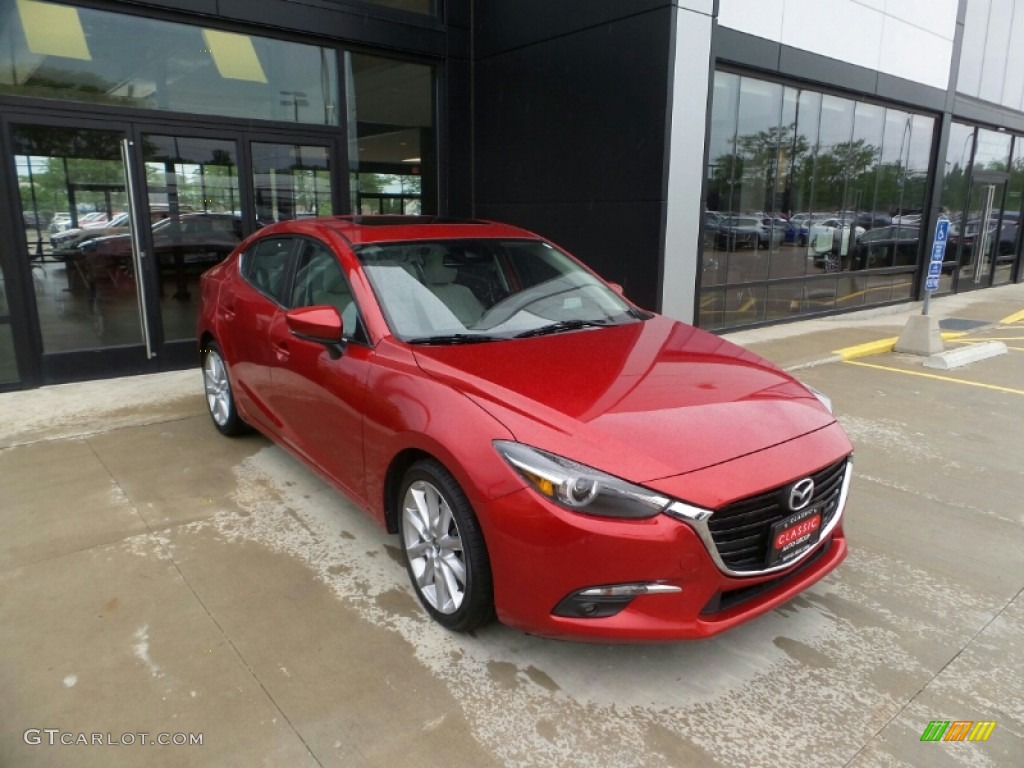 2017 MAZDA3 Grand Touring 4 Door - Soul Red Metallic / Parchment photo #1