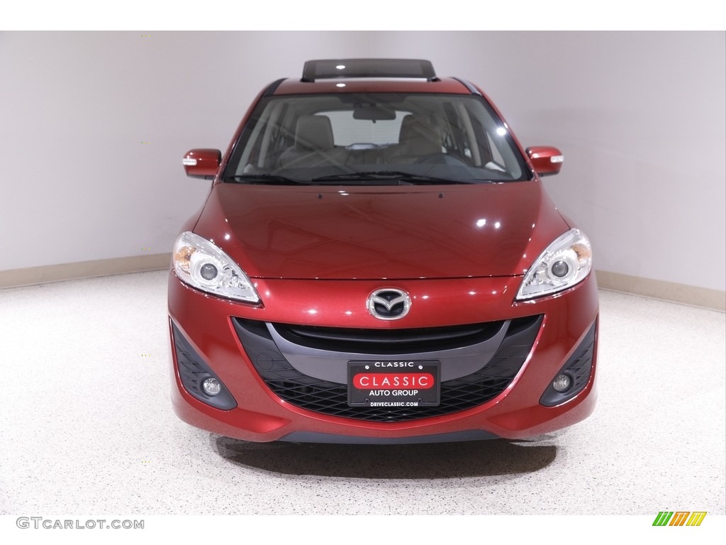 2015 MAZDA5 Grand Touring - Zeal Red Mica / Sand photo #2