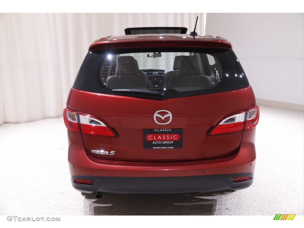 2015 MAZDA5 Grand Touring - Zeal Red Mica / Sand photo #18