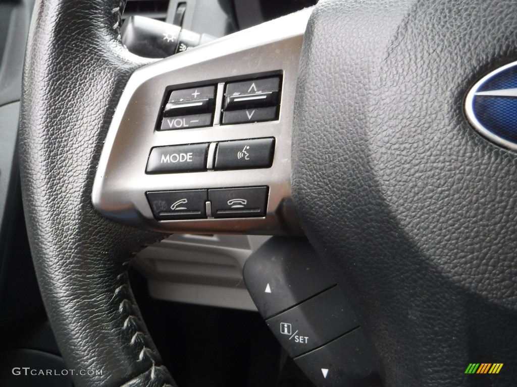2015 Subaru Forester 2.5i Limited Black Steering Wheel Photo #142128783