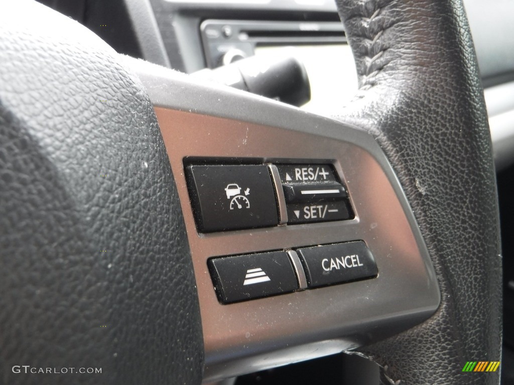 2015 Subaru Forester 2.5i Limited Black Steering Wheel Photo #142128804