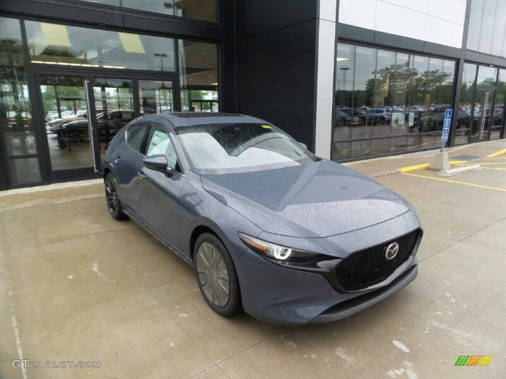 2021 Mazda3 Premium Hatchback AWD - Polymetal Gray Metallic / Black photo #1