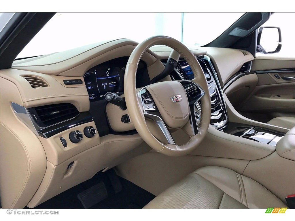 2019 Cadillac Escalade Platinum 4WD Maple Sugar/Jet Black Accents Dashboard Photo #142129527